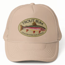 Trout Bum Fishing Mesh Hat