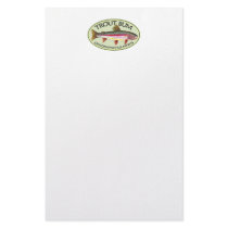 Trout Bum Fishing Customized Stationery