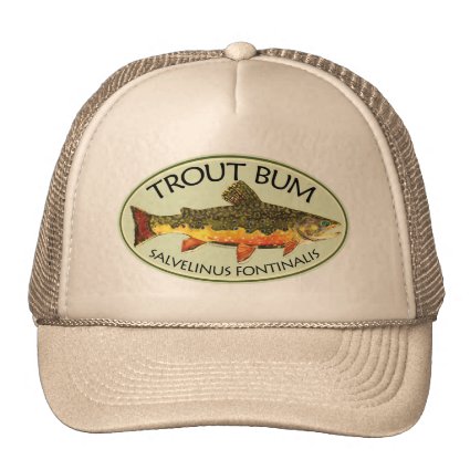 Trout Bum Fishing Trucker Hat
