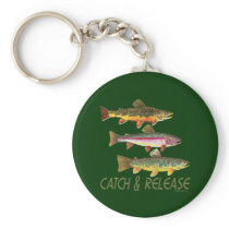 Trout Catch and Release Keychains