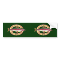 Trout Catch & Release Fishing Bumper Sticker