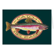 Trout Catch & Release Fishing Greeting Card