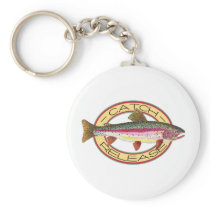 Trout Catch & Release Fishing Key Chain