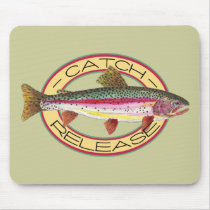 Trout Catch & Release Fishing Mouse Pads