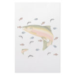 Trout fish with school custom stationery