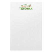 Trout Fisherman Fishing Personalized Stationery