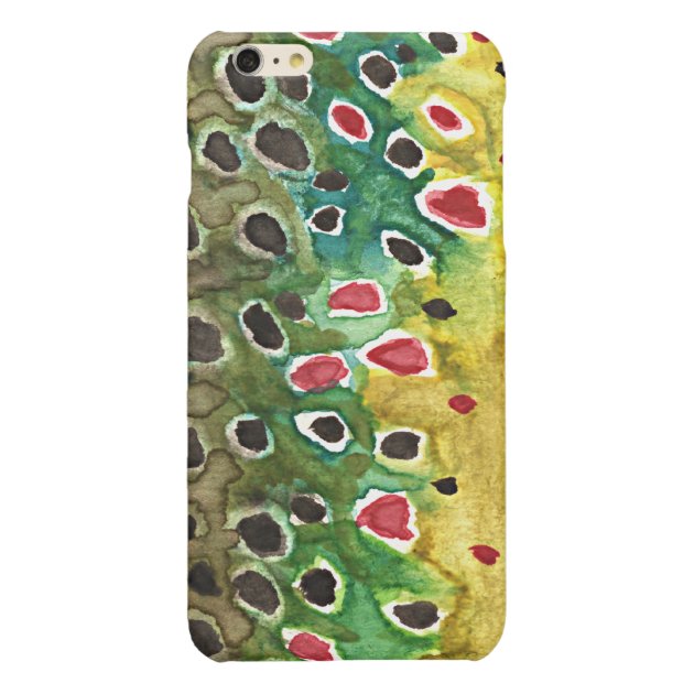 Trout Fisherman's Glossy iPhone 6 Plus Case