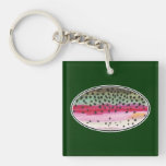 Trout Fishing Acrylic Key Chains
