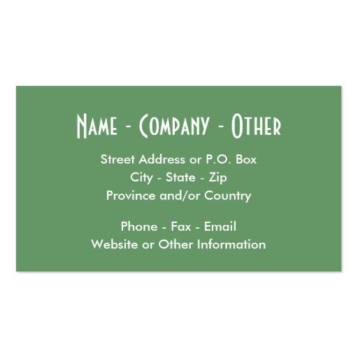 Trout Fishing Business Card Template (back side)
