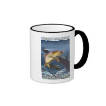 Trout Fishing Cross-Section - North Cascades, Coffee Mugs