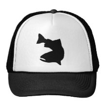 TROUT FISHING VECTOR GRAPHIC TRUCKER HATS
