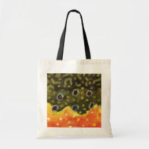 Trout Fly Fishing Canvas Bag