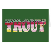 Trout Fly Fishing Greeting Card