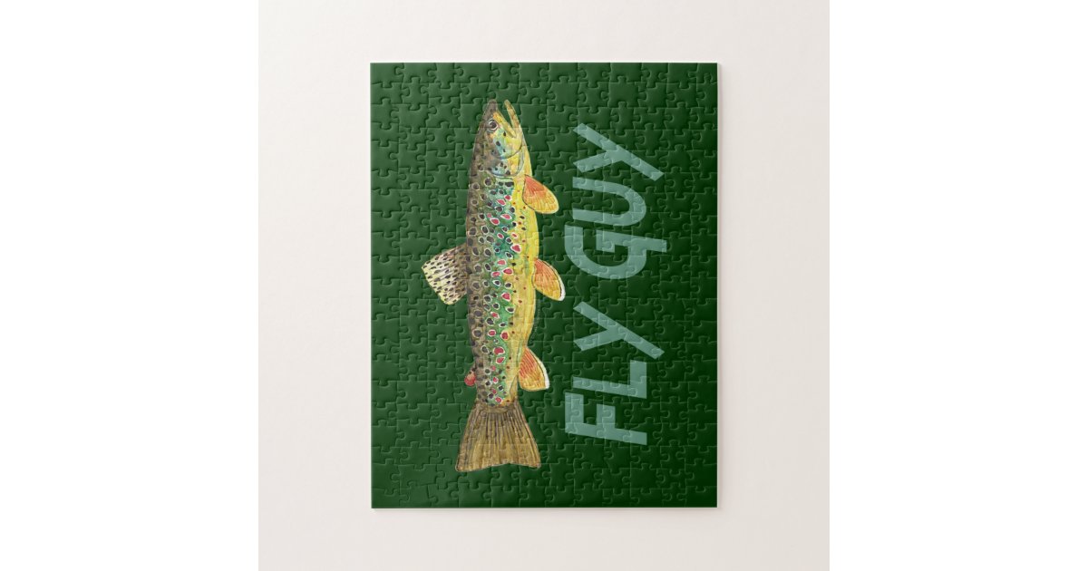 Trout Fly Fishing Jigsaw Puzzle Zazzle
