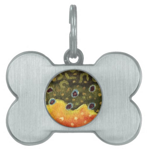 Trout Fly Fishing Pet Tags