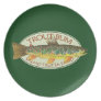 Trout Fly Fishing Party Plates