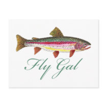 Trout Fly Fishing Post Cards