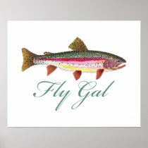 Trout Fly Fishing Print