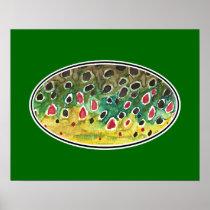 Trout Fly FIshing Print