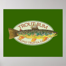 Trout Fly Fishing Posters