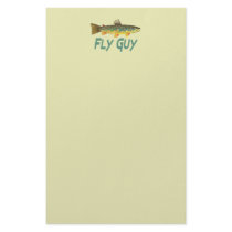 Trout Fly Fishing Personalized Stationery