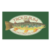 Trout Fly Fishing Rectangular Stickers