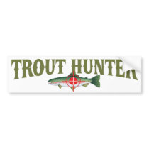 Trout Hunter bumper stickers