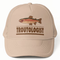 Trout -ologist - Funny Design for Trout Fishing hats