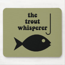 trout whisperer fishing mouse pad