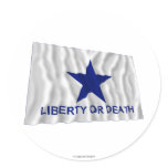 Troutman Flag Round Stickers