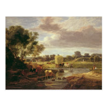 Trowse Meadows, Near Norwich, 1828 Postcard