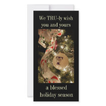 Tru-ly Blessed Holiday Card photo cards