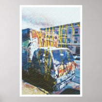 Truck-A-Licious Bang ( graffiti Love ) Posters