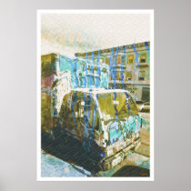 Truck-A-Licious Bang ( graffiti Love ) Posters