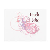 Truck Babe postcards