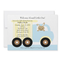 Truck  Baby Boy Shower Invitation