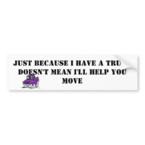 TRUCK bumper stickers by KDPIGLET TRUCK bumper stickers