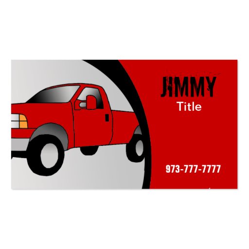 Truck Business Cards