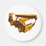truck crane cartage hoist retro magnets