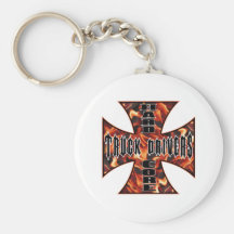 Truck Driver Hard Core Key Chains