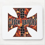 Truck Driver Hard Core Mouse Mats