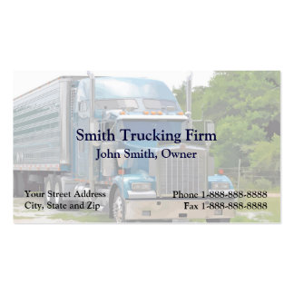 Truck Driver Trucking Firm Business Card