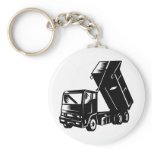 truck dump dumper tipper lorry keychain