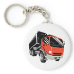 truck dump dumper tipper lorry retro keychain