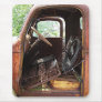 Truck Filled With Junk and Missing a Door Mouse Mat