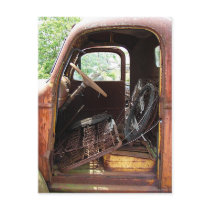 Truck Filled With Junk and Missing a Door postcards by angelandspot Truck Filled With Junk and Missing a Door postcards