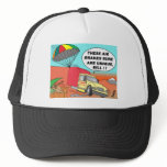 TRUCK GOES OVER CLIFF WITH PARACHUTE hats