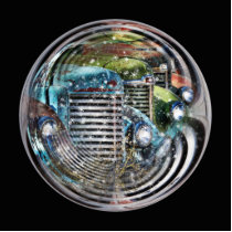 Truck Snowglobe Ornament photo sculptures