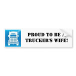 truck sticker, Proud to be aTrucker's wife!