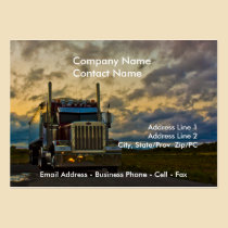Truck Stop Sky card template business cards
